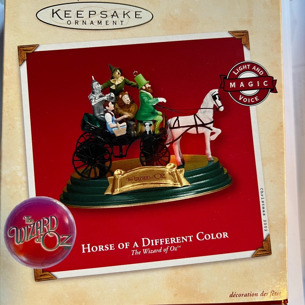 Hallmark Wizard of Oz. Horse of a different color.